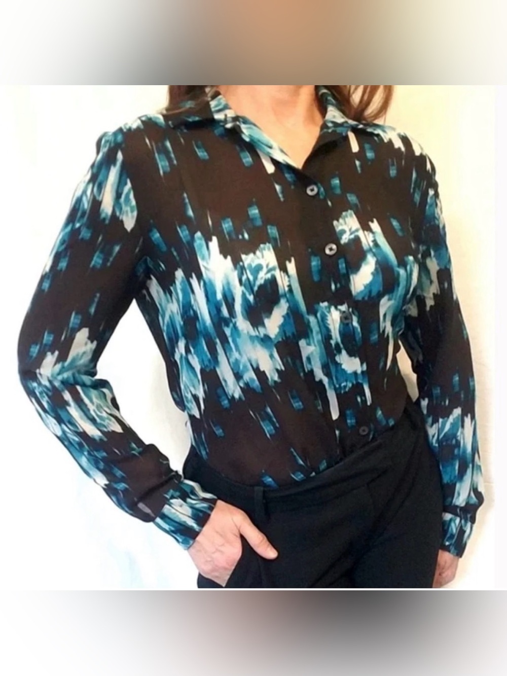 Derek Lam for‎ Design Nation Sheer Blouse, Size XS